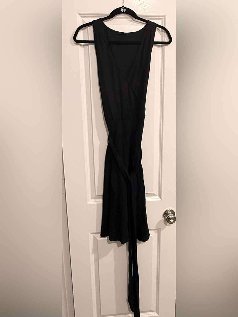 Women’s Classic Black Wrap Theory Dress
